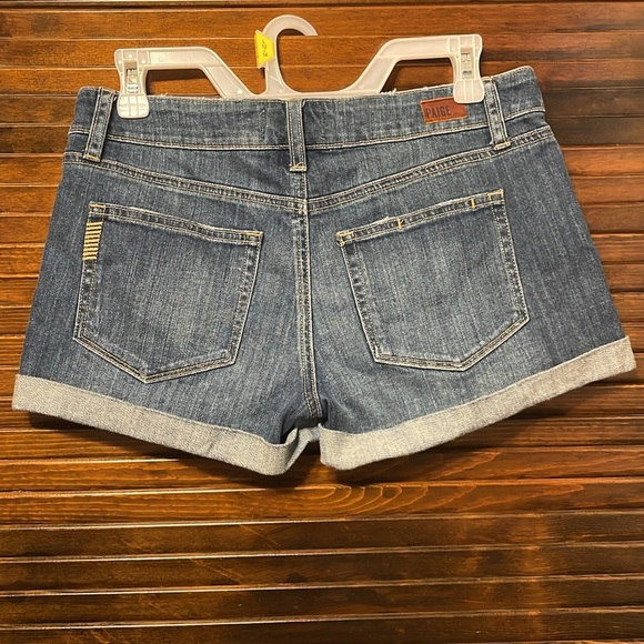 Paige Distressed Denim Shorts - Picture 7 of 10